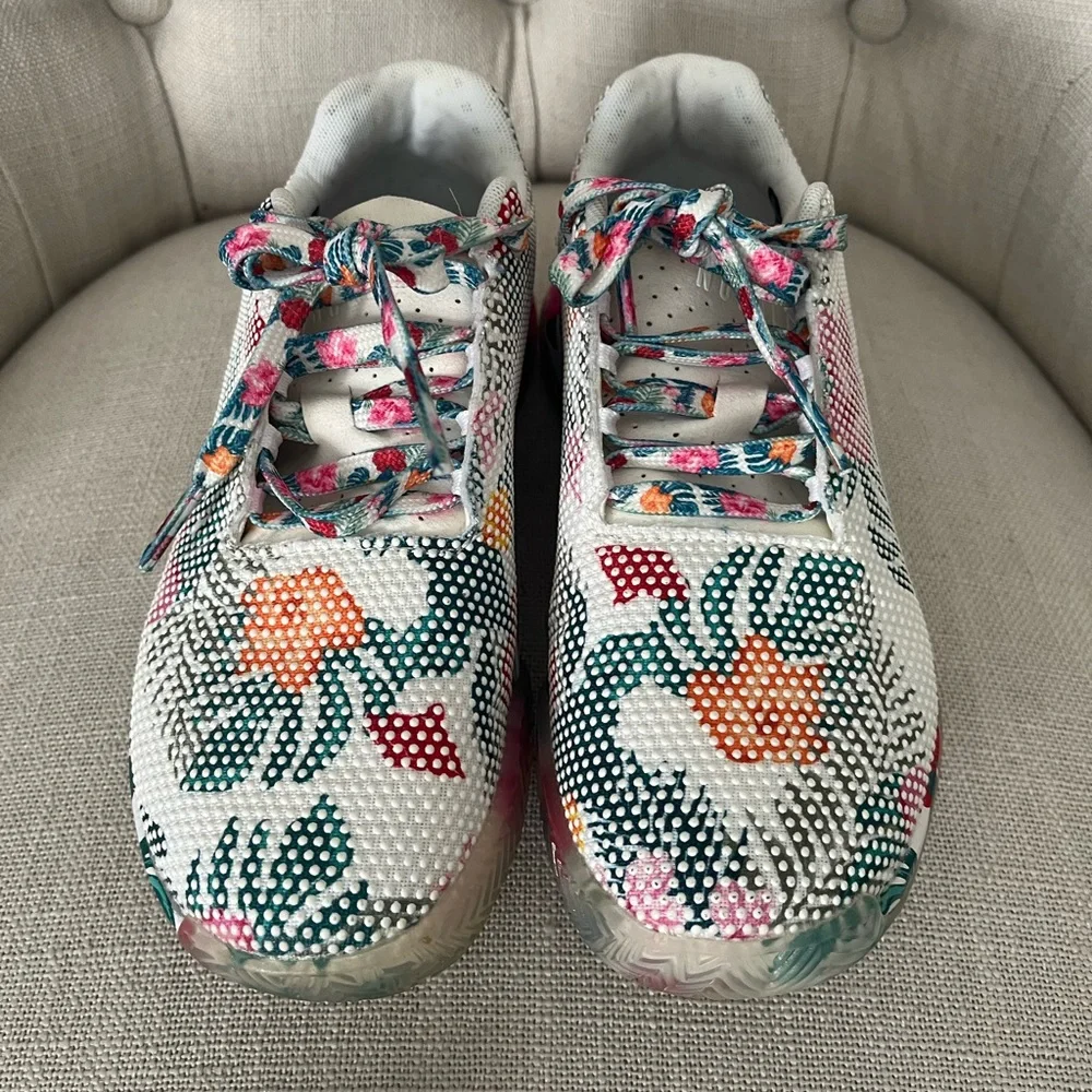 (🌺 SOLD) NoBull Women's Floral Court Trainer - Picture 5 of 15